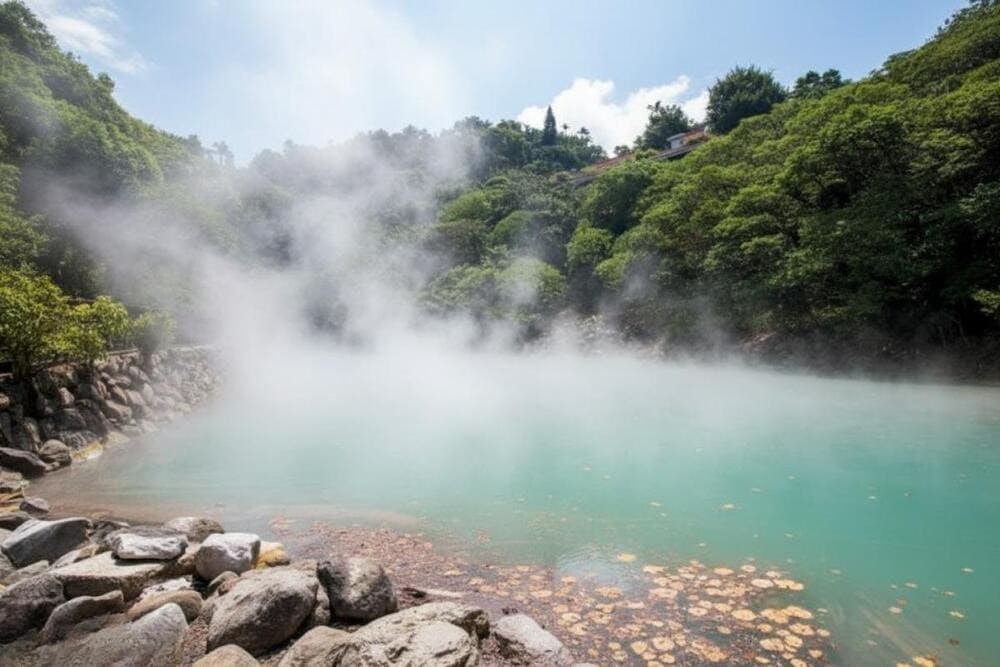 Tắm suối khoáng Beitou.